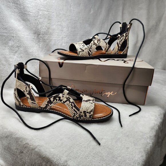*New Low Price!* Crown Vintage Paysley Gladiator Sandals - Picture 1 of 13